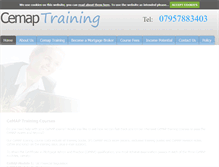Tablet Screenshot of cemap-training.org.uk